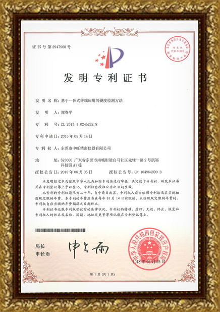 Chiny Hoyamo and Sinowon Inc Certyfikaty